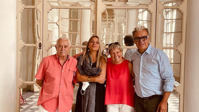The fantastic couple who created and manages the largest stationery shop in Europe - Raima in Barcelona - visiting Palomar headquarters!  Happy to be with them!